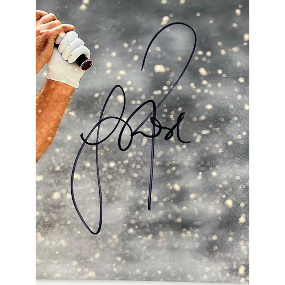 Justin Rose Autographed Golf Photo 11X14 Action PGA - Picture 2 of 2